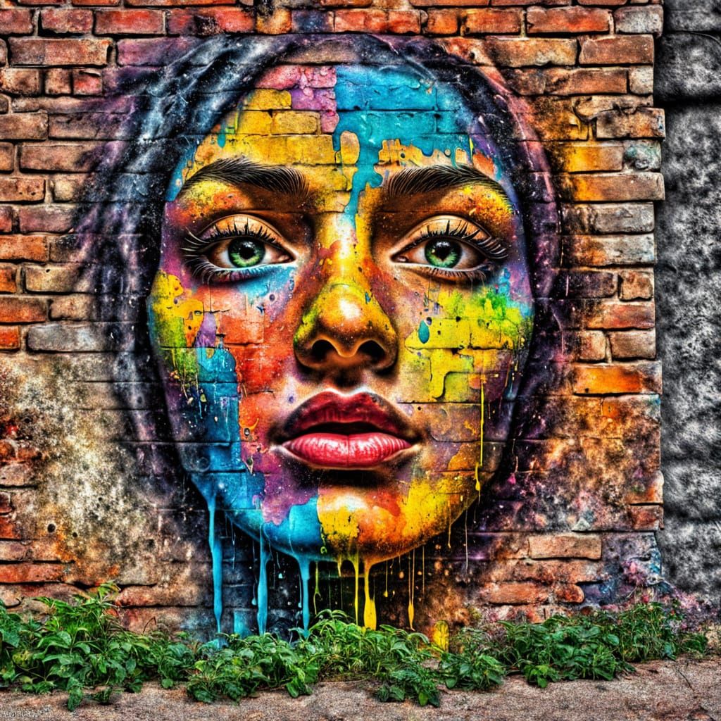 Epic Spray Can Graffiti with Hidden Portrait