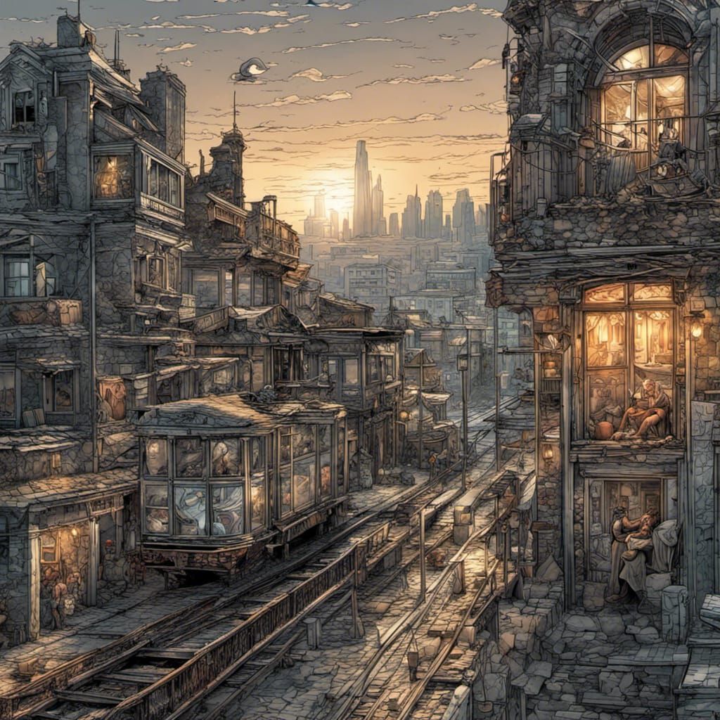 Hyperrealistic Comic With Intricate Detail and Sharp Focus