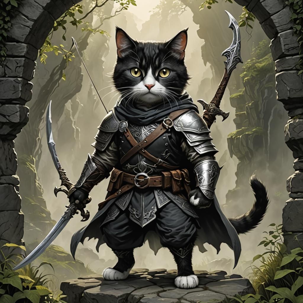 LOTR Cat Rogue Framed by Natural Arch