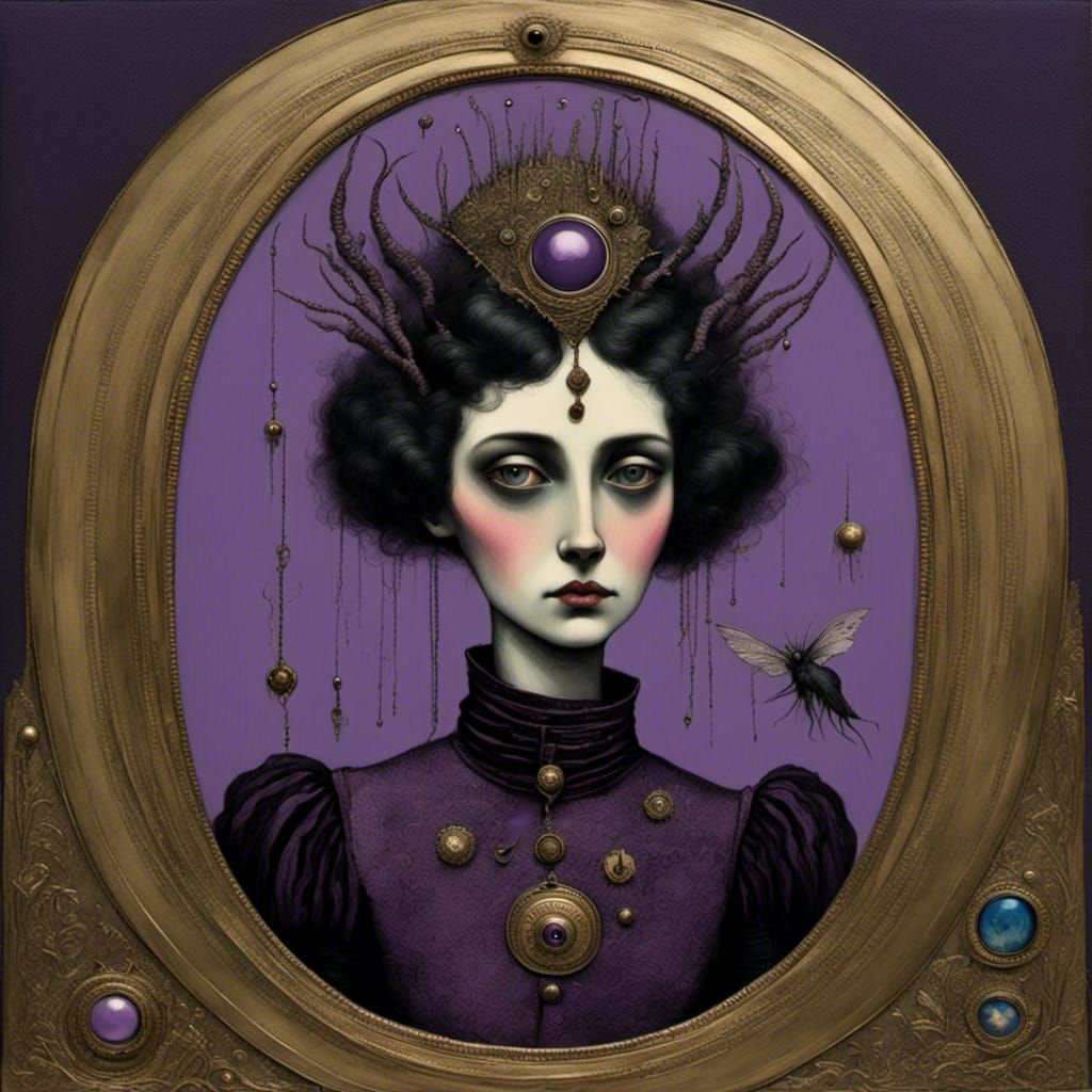 Purple Goth Fairy of Imagination