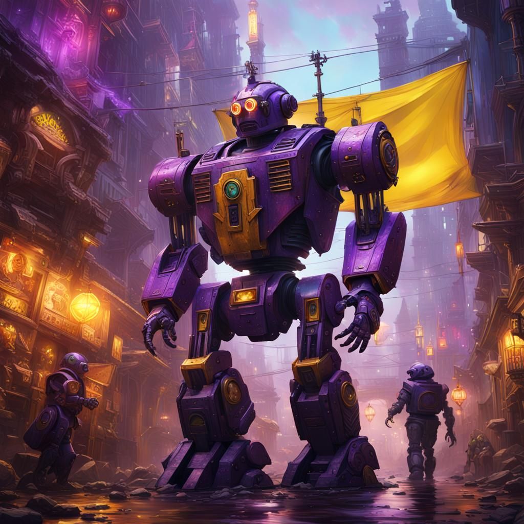 Robot Invasion: Dark Fantasy Concept Art