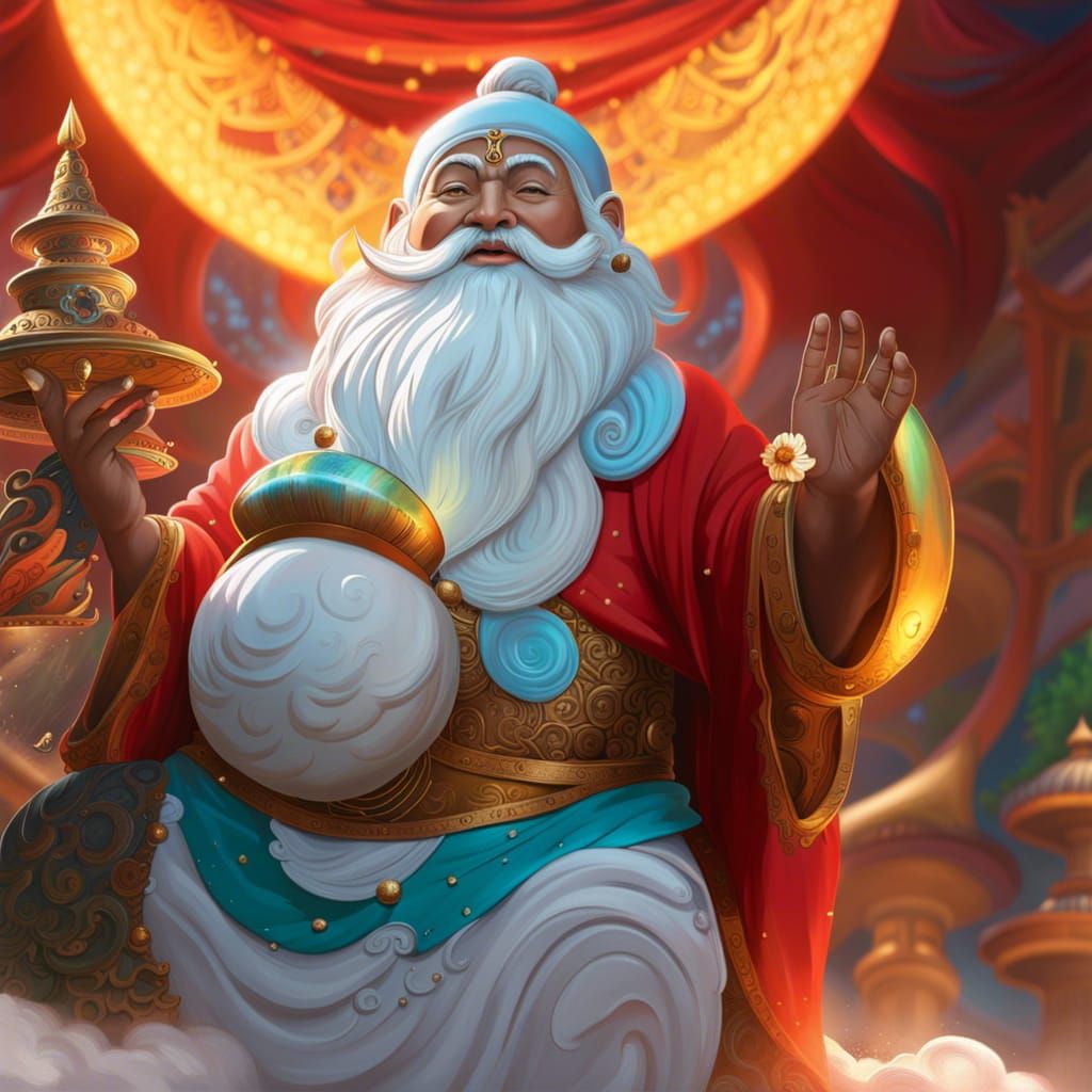 santa clause ,buddha