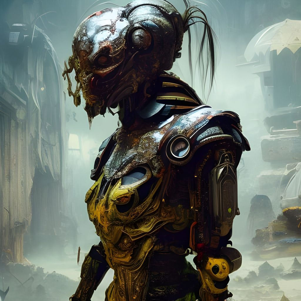 Filigree Cyborg Gremlin in Ethereal Armor