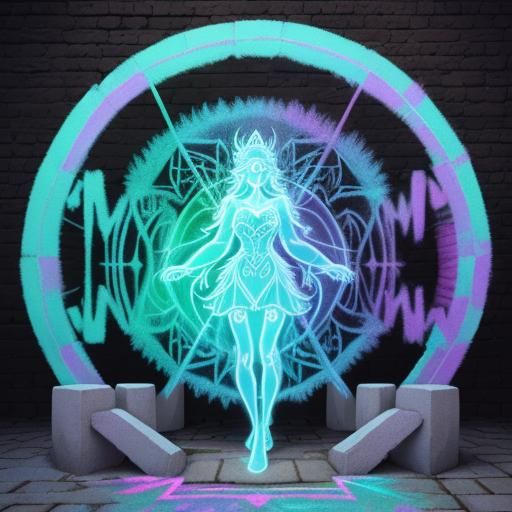 Magical Forest Portal Chalk Art Illusion