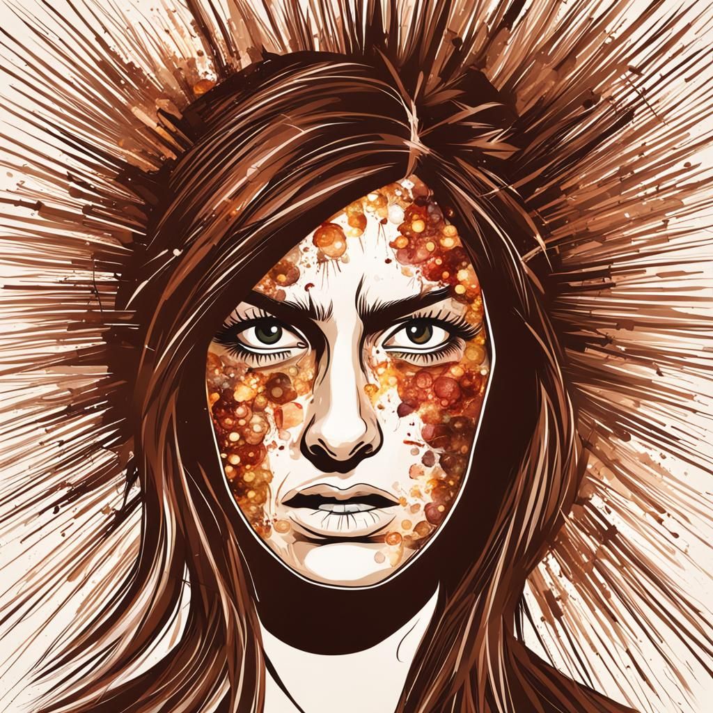 Woman with Migraine: Exploding Head Pain