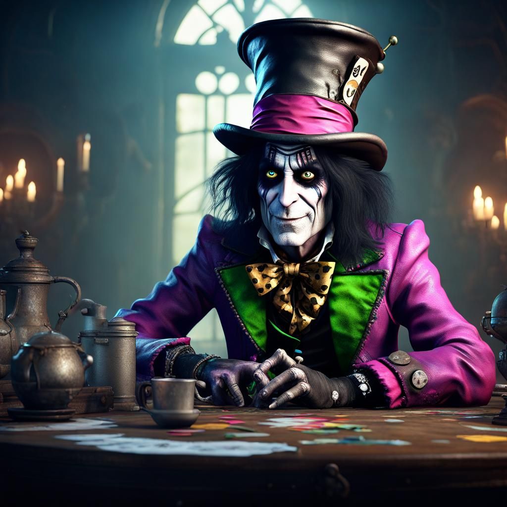 Alice Cooper as Mad Hatter, 3D Game Art