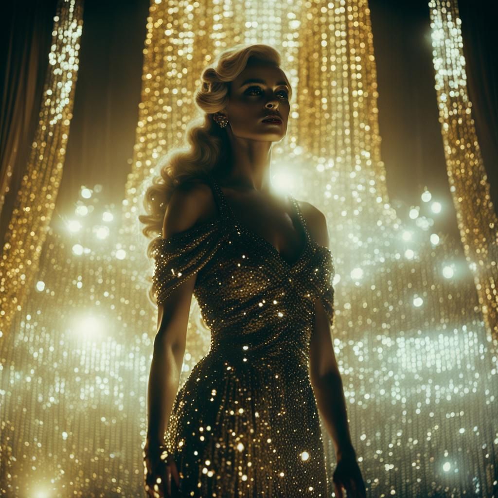 Diamond Dress Film Still in Lavish Ballroom