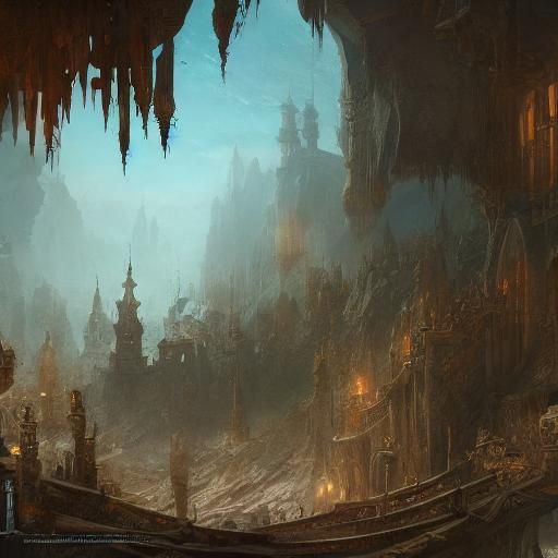 Mint Eyes in Detailed Matte Painting