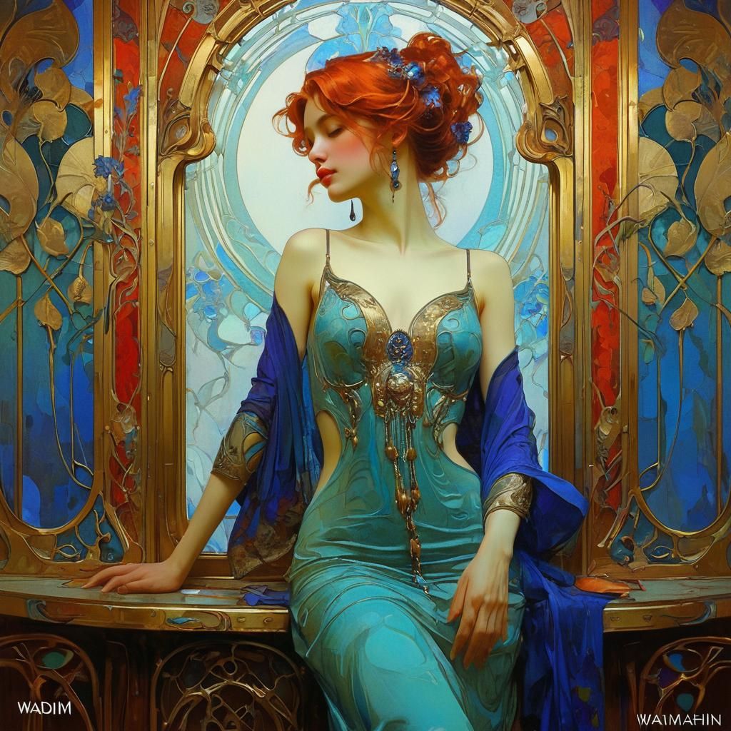 Vibrant Art Nouveau Design