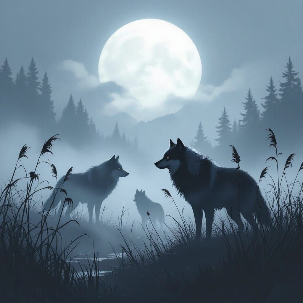 Reeds Transform to Wolves in Eerie, Dreamy Landscape