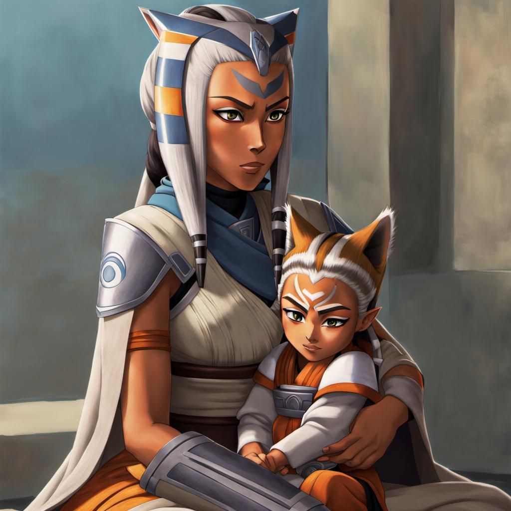 Ahsoka as Mother: Anime Key Visual