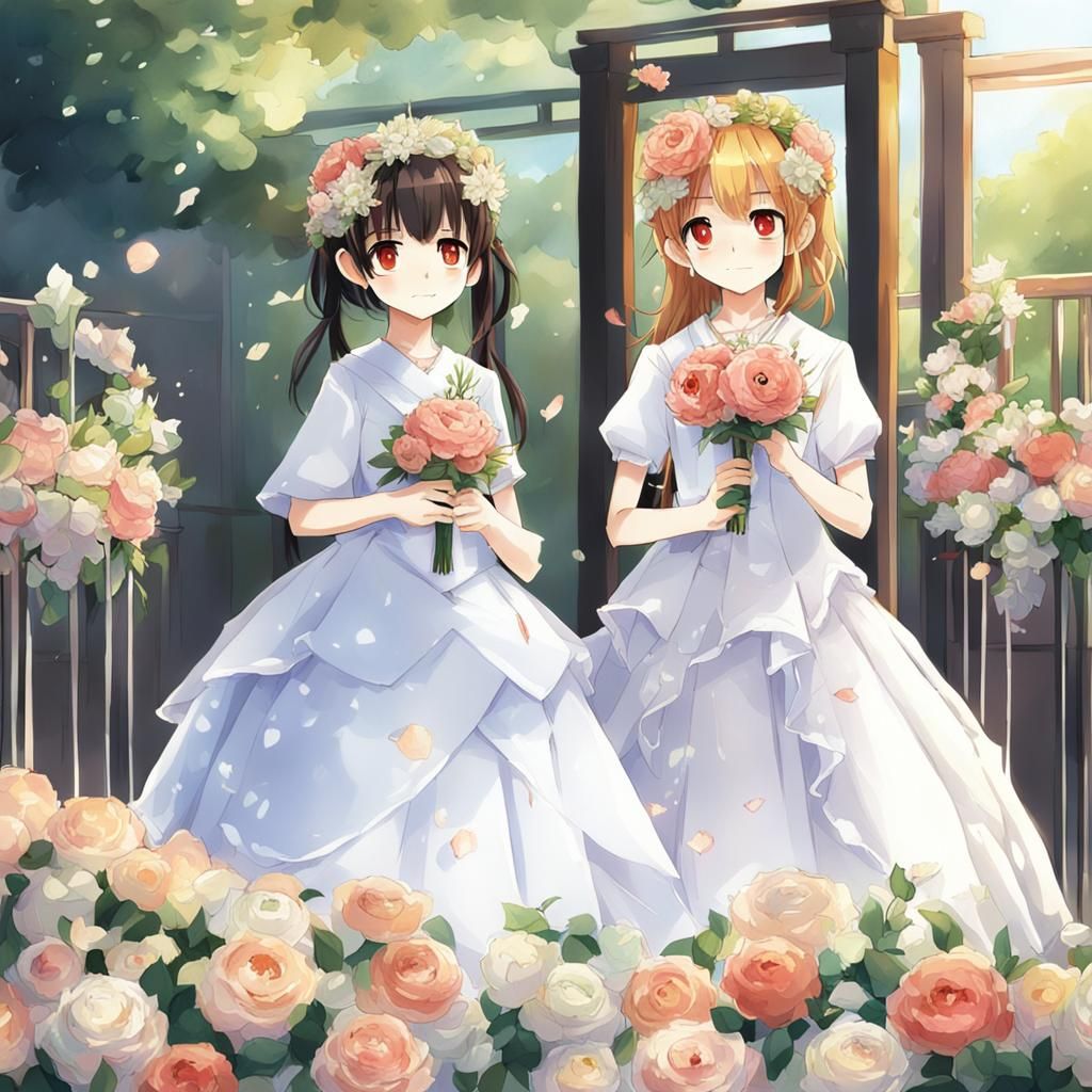Anime Style Wedding of Two Girls