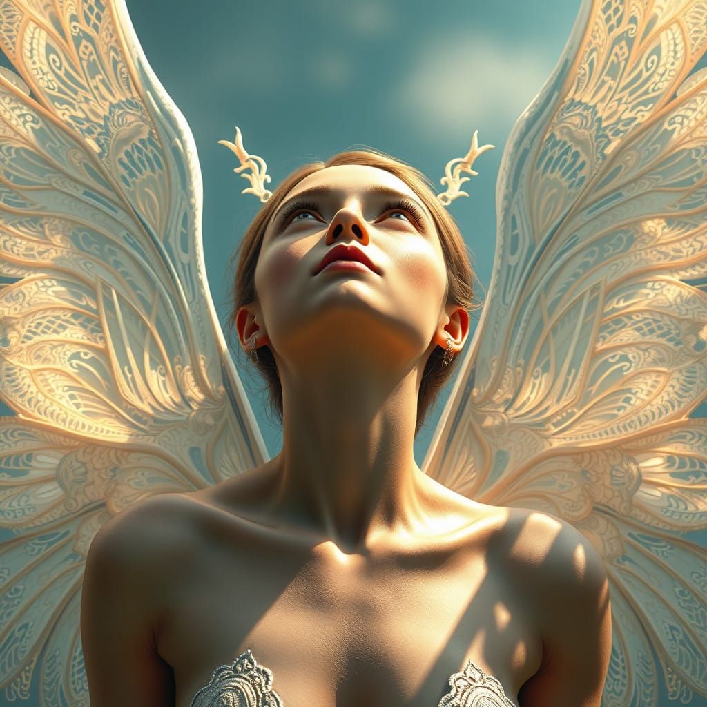 Majestic Being with Empowering Wings