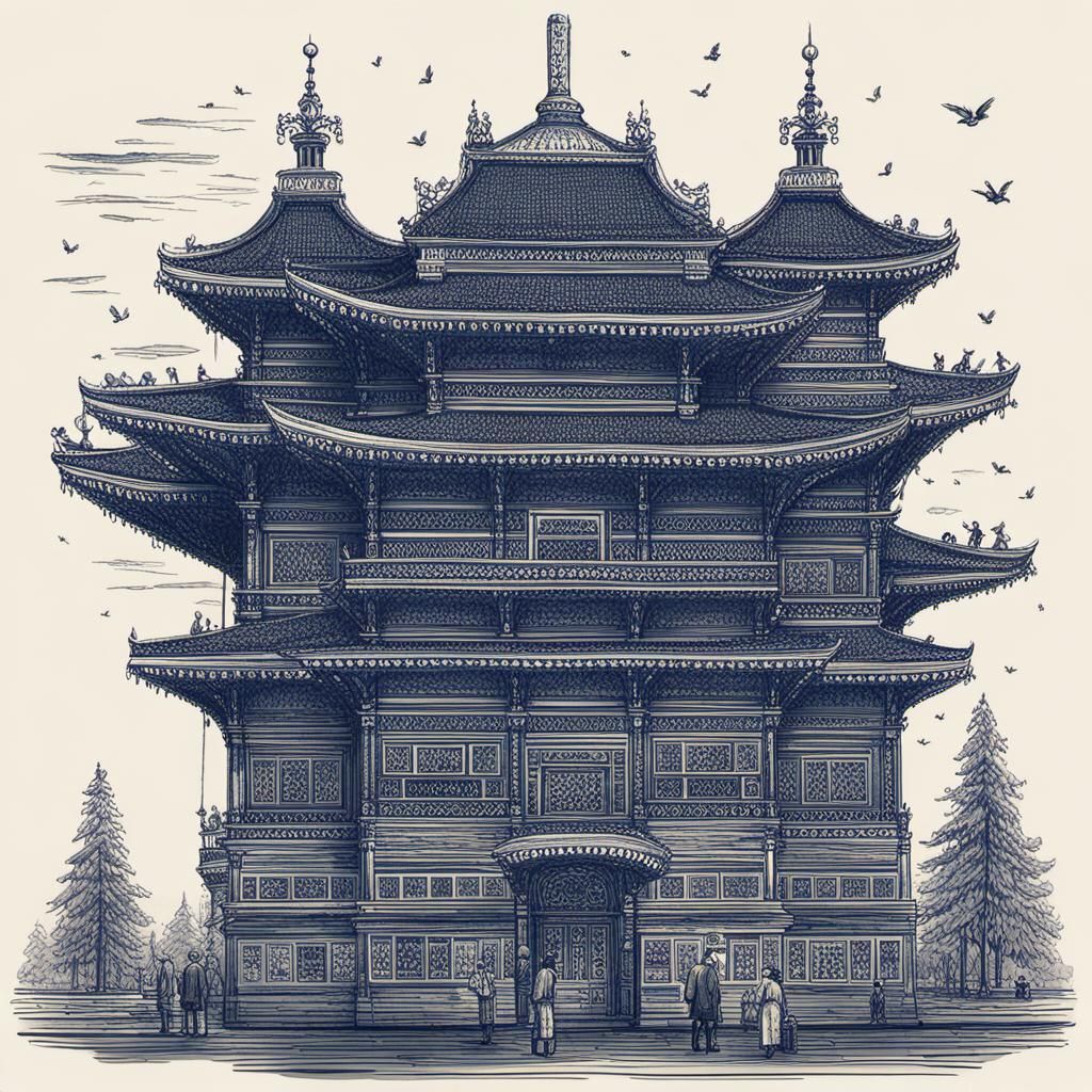 Surreal X-Ray Portrait of Girl with Angel Wings