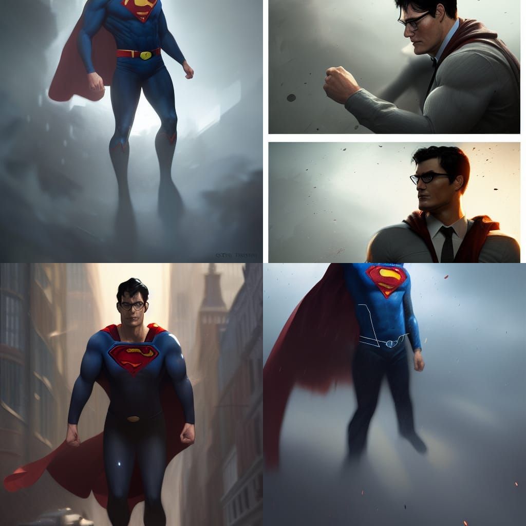 Clark Kent Superman Undercover: Dark Fantasy Concept Art