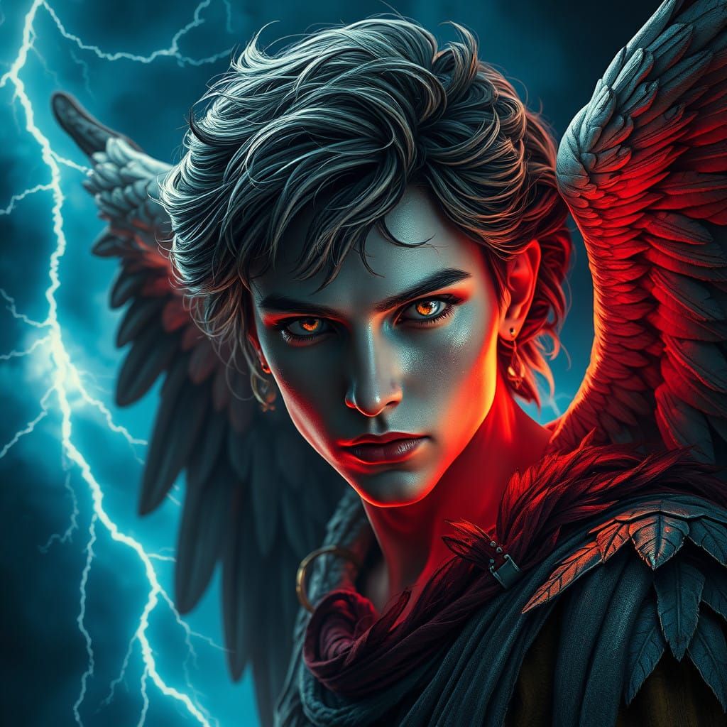 Fallen Angel in Turbulent Storm