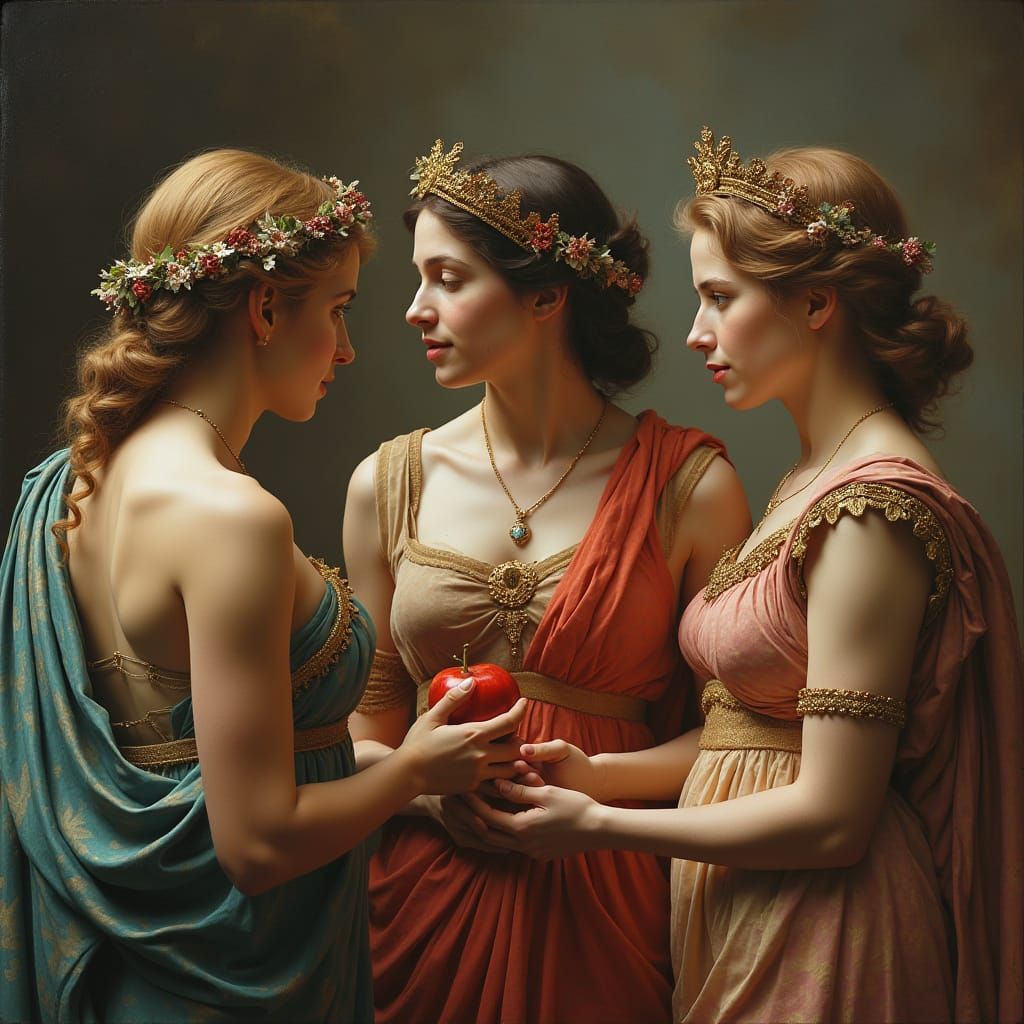 Paris' Judgement: Awarding the Golden Apple