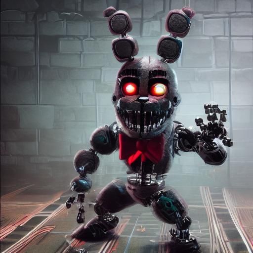 Noob Saibot as FNaF Animatronic