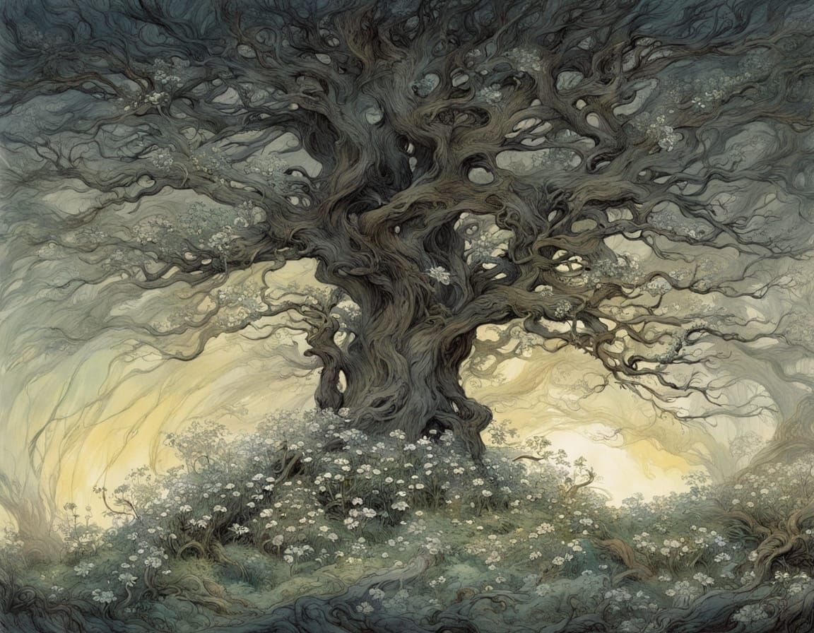 Whispering Wood Anemones Unfold Under Ancient Tree's Canopy ...