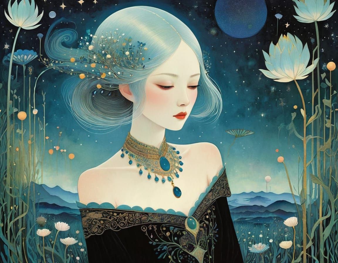 Vibrant Nature Scenes Inspired by Artistic Masters