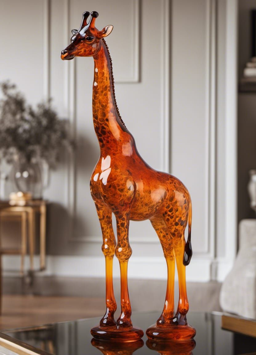 Blown glass Giraffe