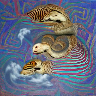 Two-Headed Cobra in Dream Realm