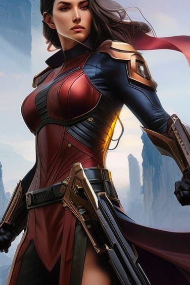 Hooded Man in City at Night, Final Fantasy Style