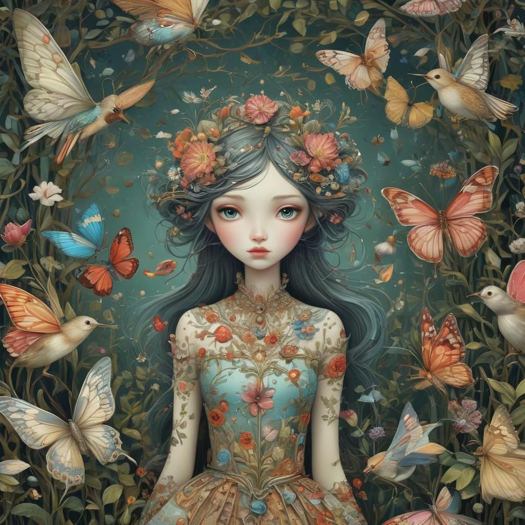 Enchanted Fairyland: Intricate Whimsical Art