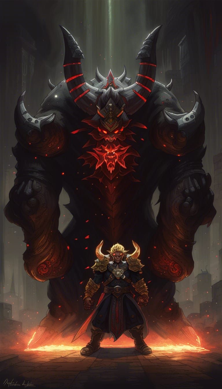 Ganon Kneeling Before the Triforce