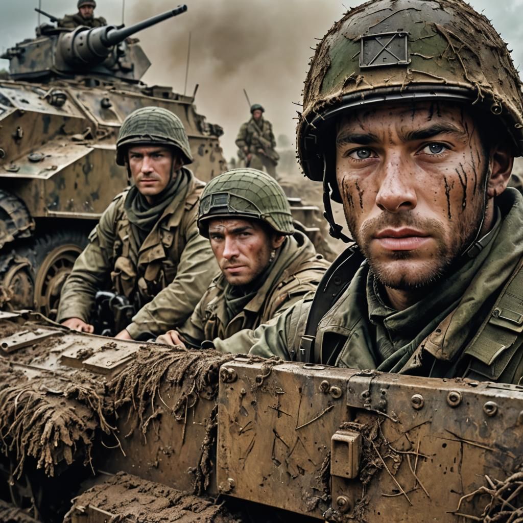 British Commandos in Normandy, Graffiti Airbrush Style