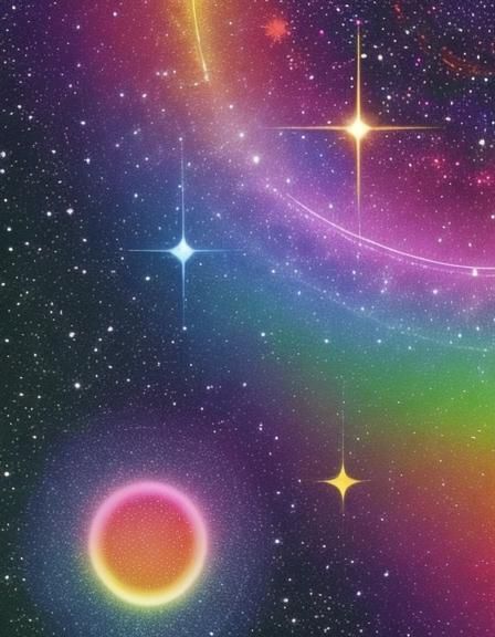 Colorful Geometric Shapes in Gouache Style