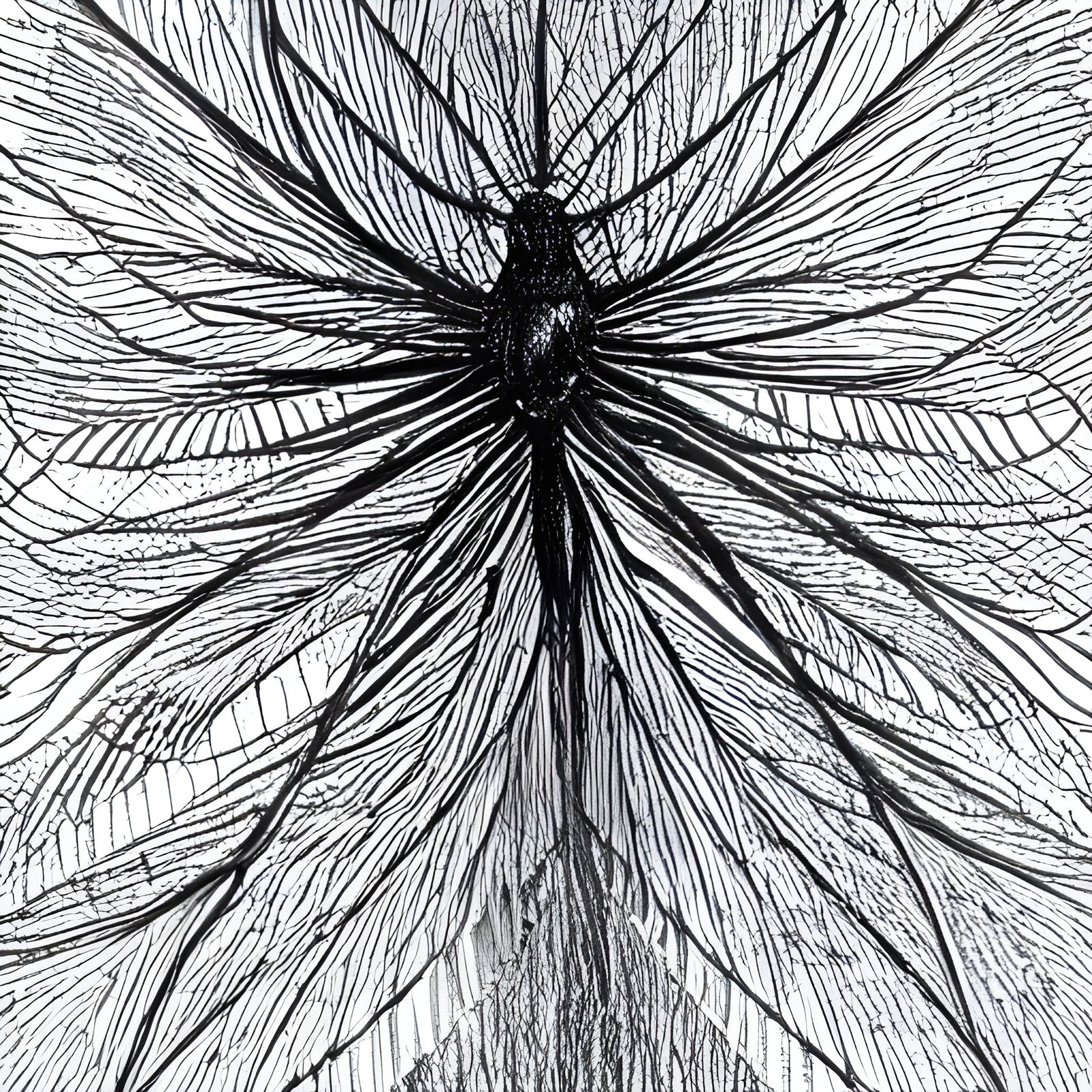 Moth Wing Microscopic Quantum Dystopian Details