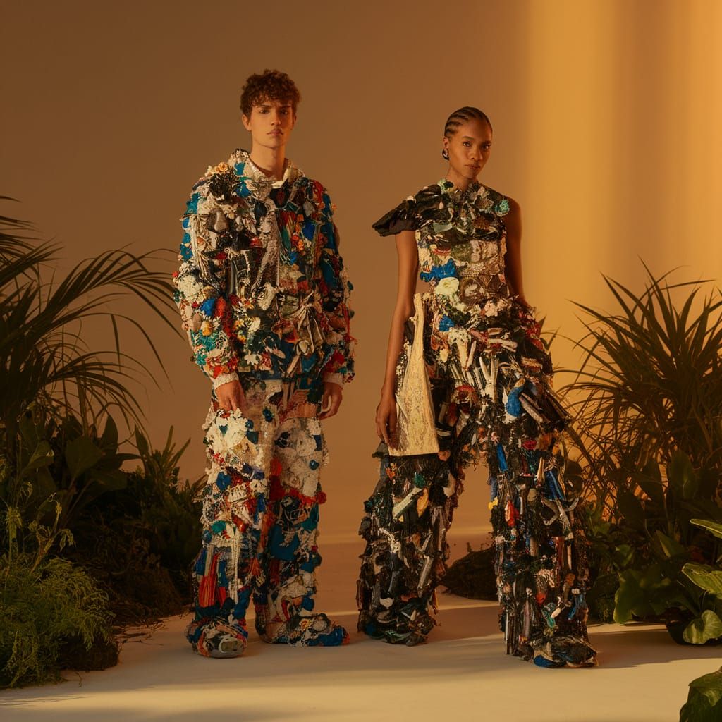 Sustainable Fashion: Models in Recycled Garments