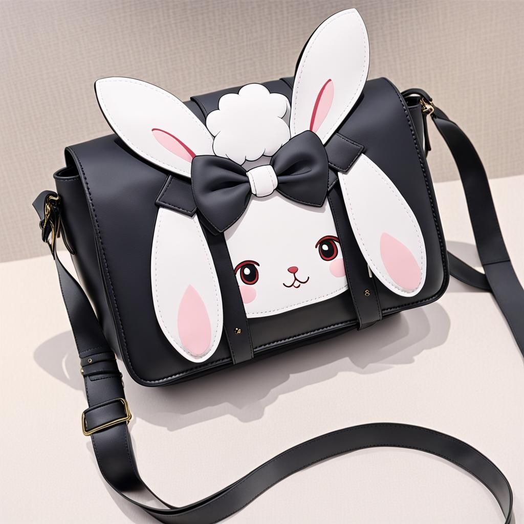 Kawaii Rabbit Crossbody Bag: Anime Style