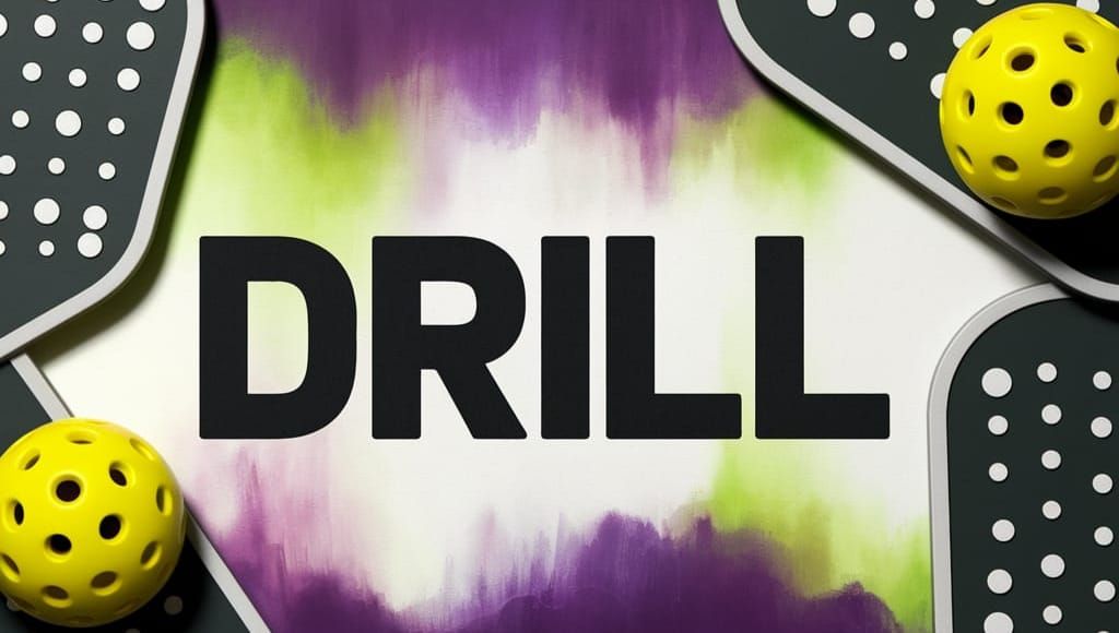 Wide Banner Featuring Hand-Painted DRILL in Vibrant Colors