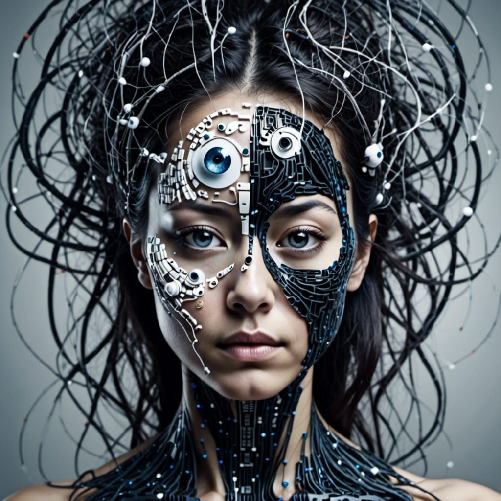 Harmonious Portrait Exploring Yin and Yang Concepts