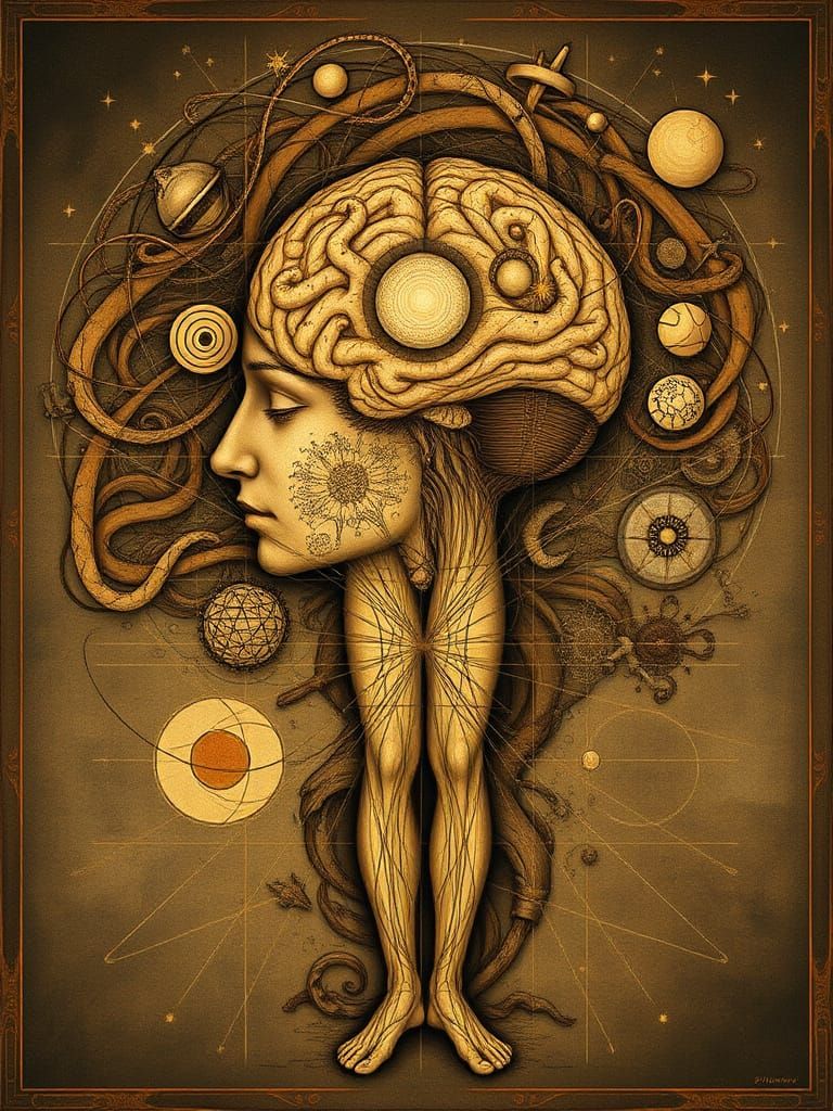 Human Consciousness as Renaissance Art Visualization