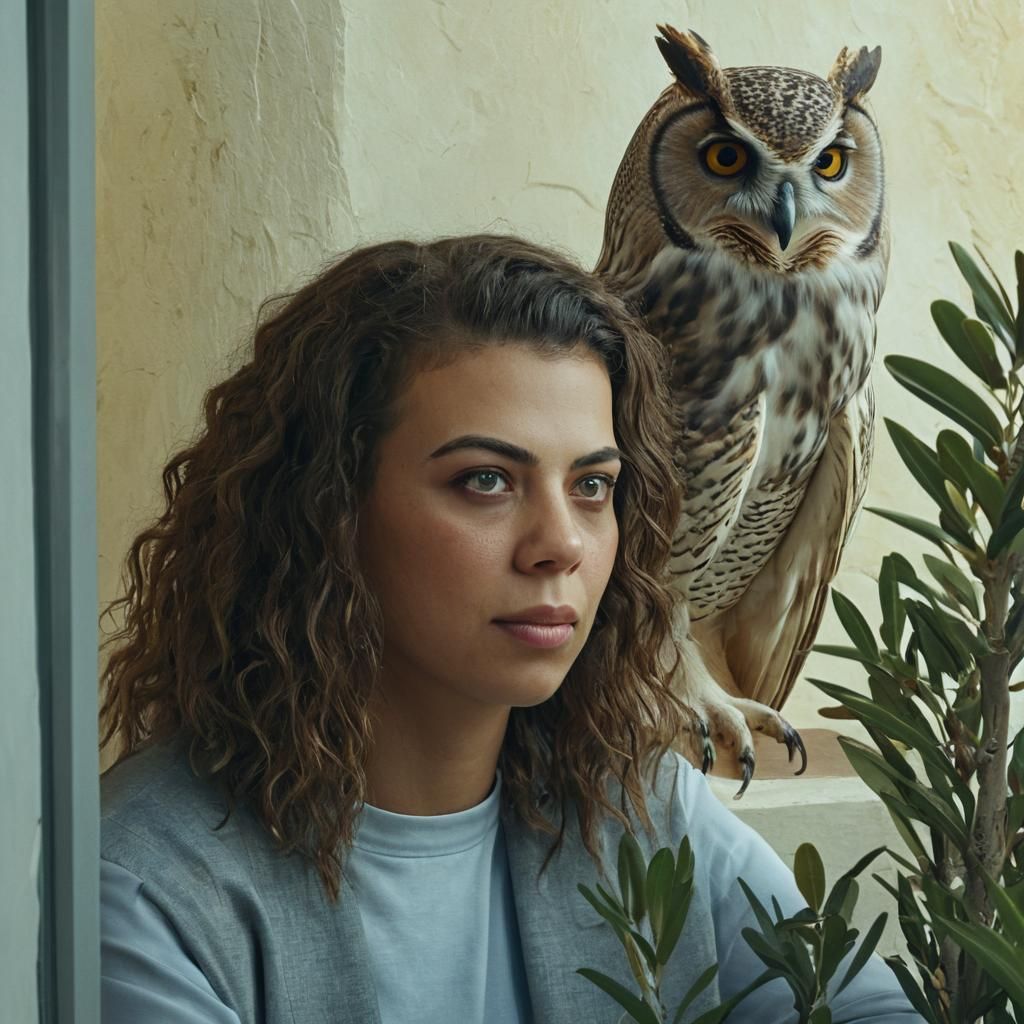 Athena Reimagined: A Modern Goddess Portrait