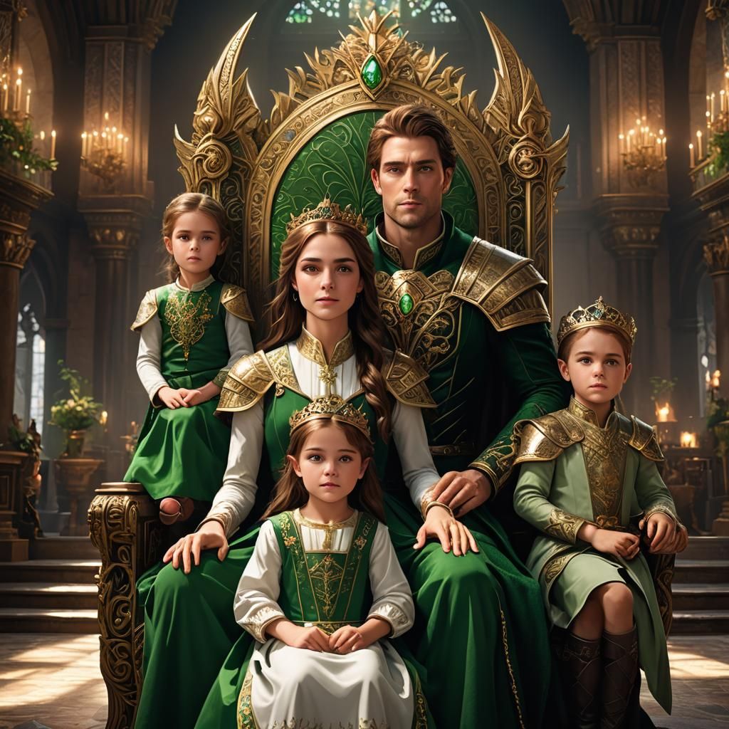 High Elf Family Portrait in Grand Hall