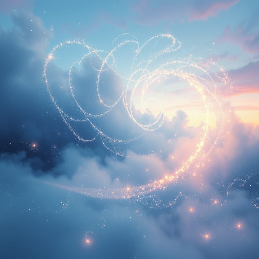 Ethereal Dreamscapes Unfold with Cosmic Curves and Enchanted...