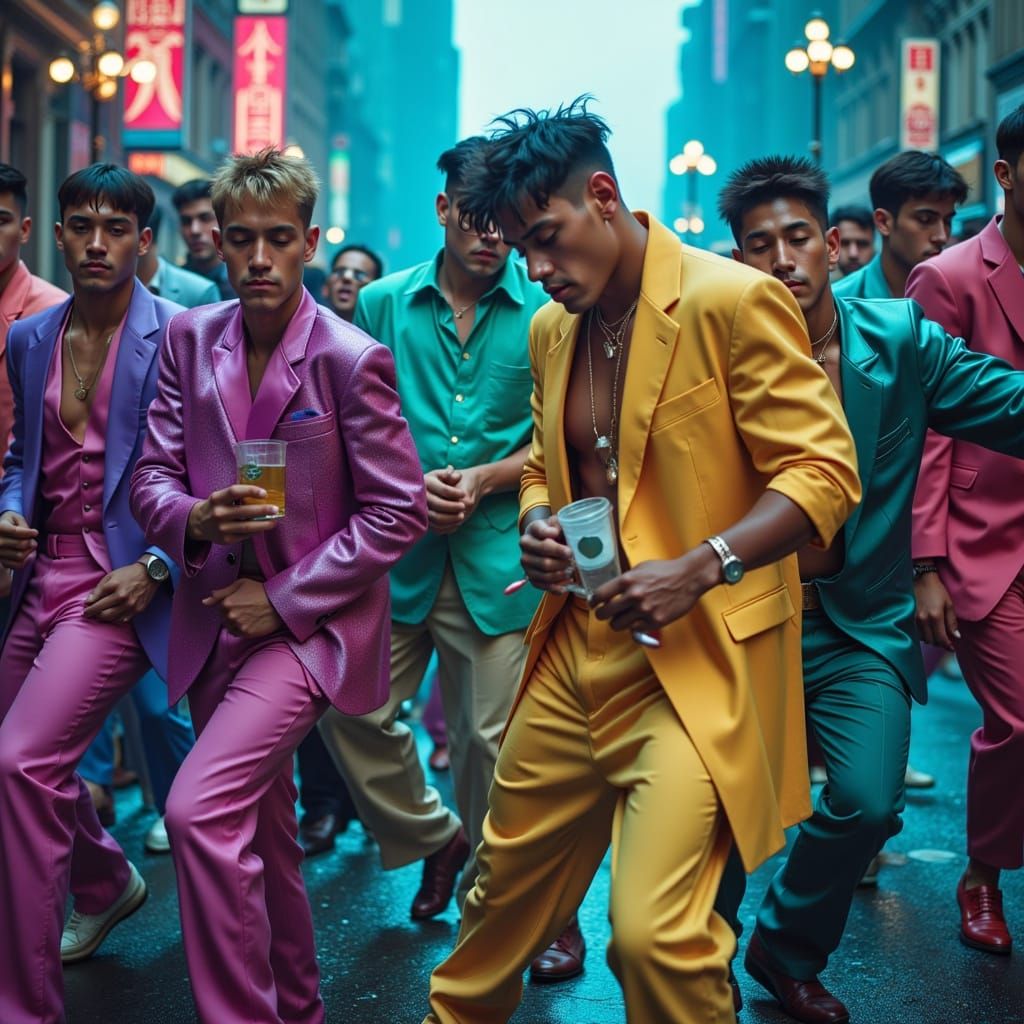 Salarymen Perform K-Pop Dance at La Defense in Vibrant Color...