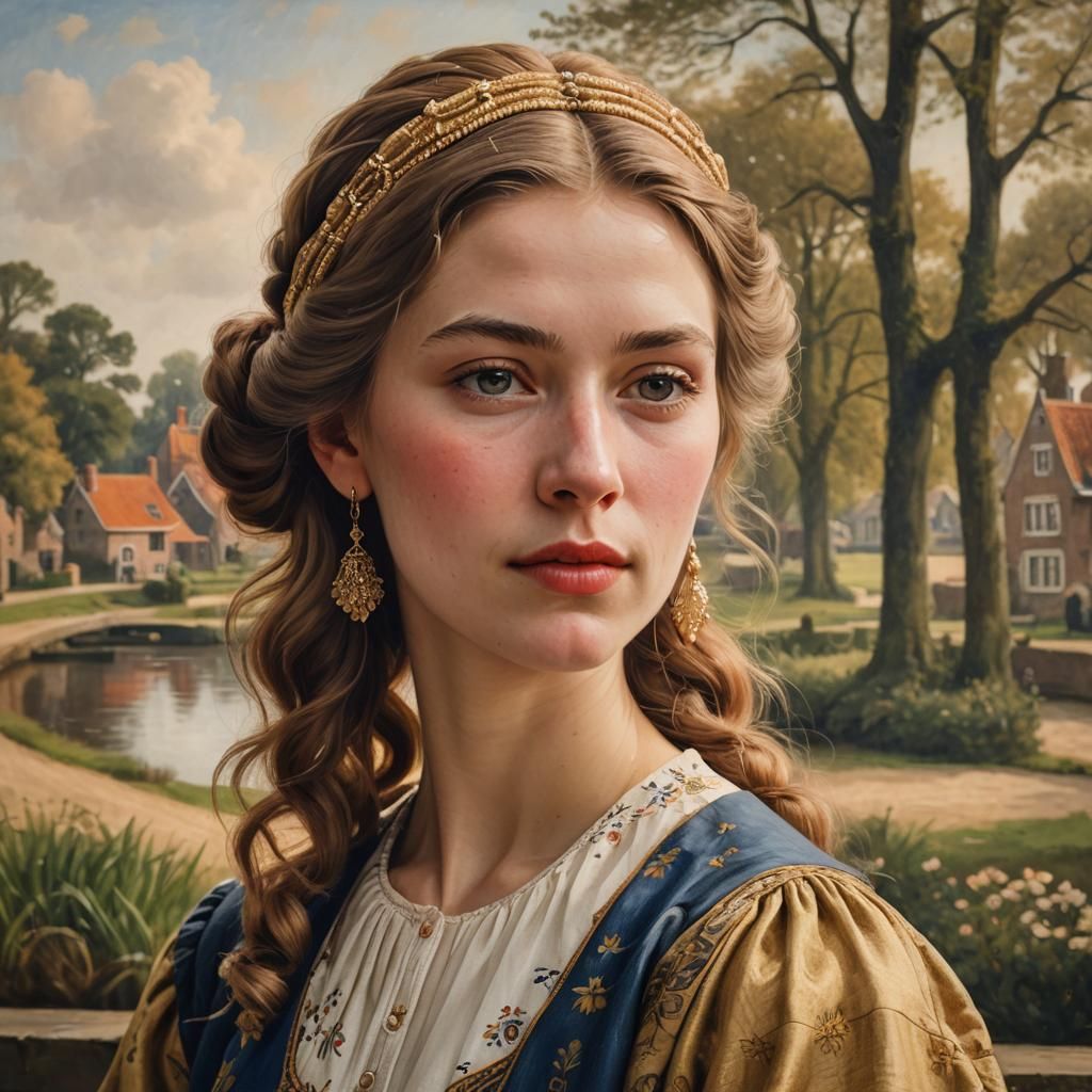 Dutch Golden Age Portrait of a Young Woman