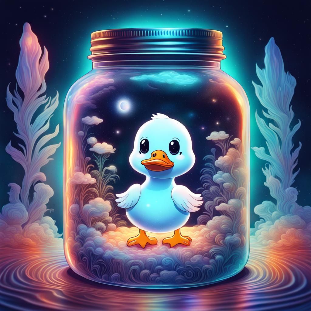 Duck and Goose Ghosts in a Jar