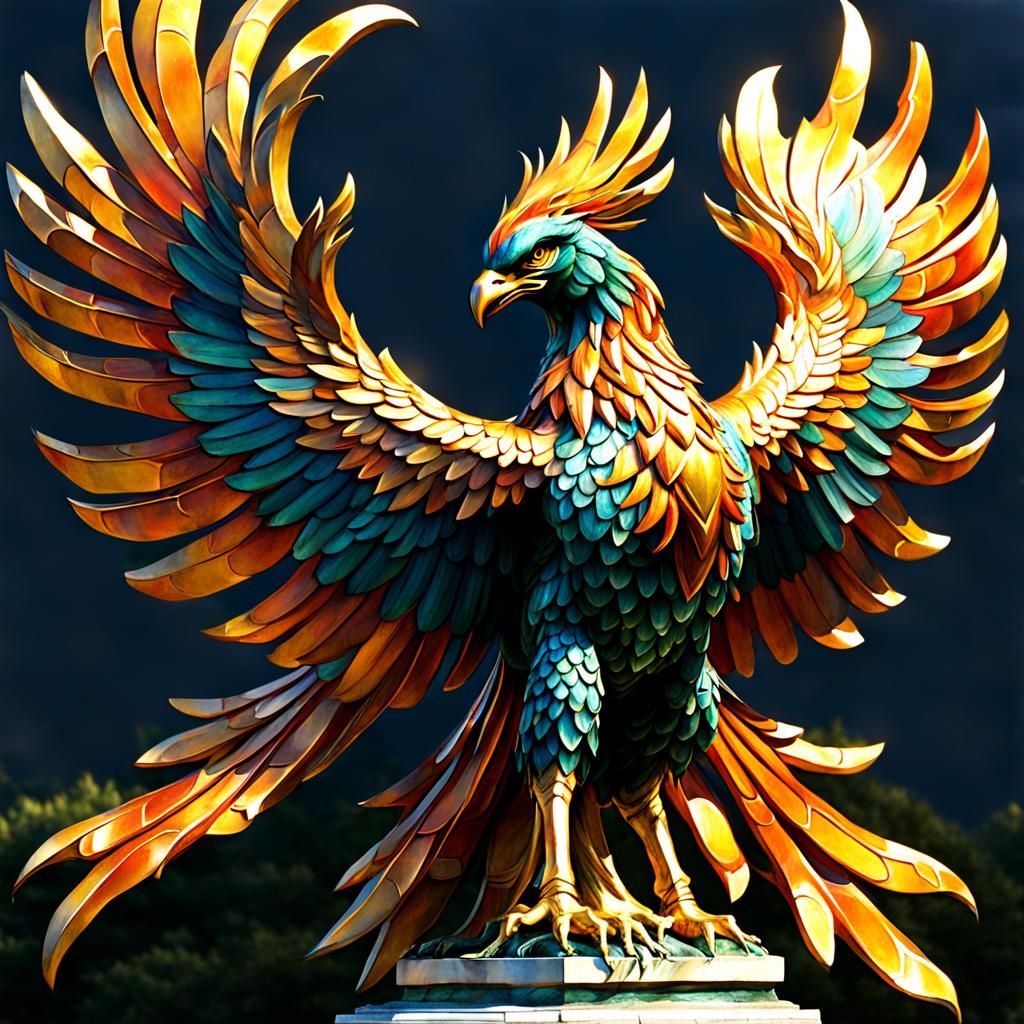 Soaring Phoenix Statue