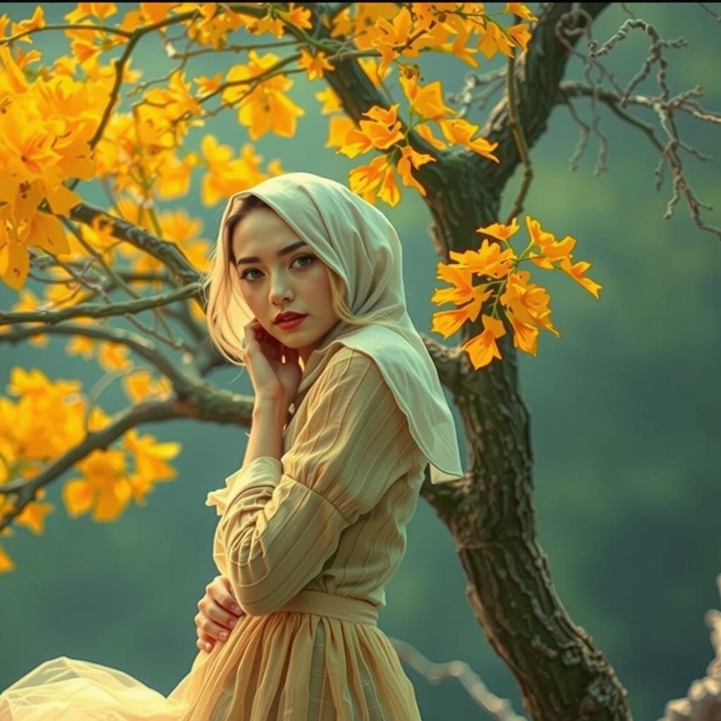 Ethereal Dreamscape in Soft, Shimmering Light