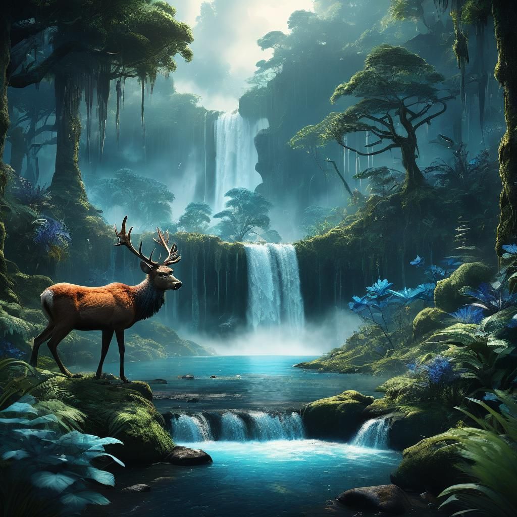 Nature and Dark Fantasy in 3D Render