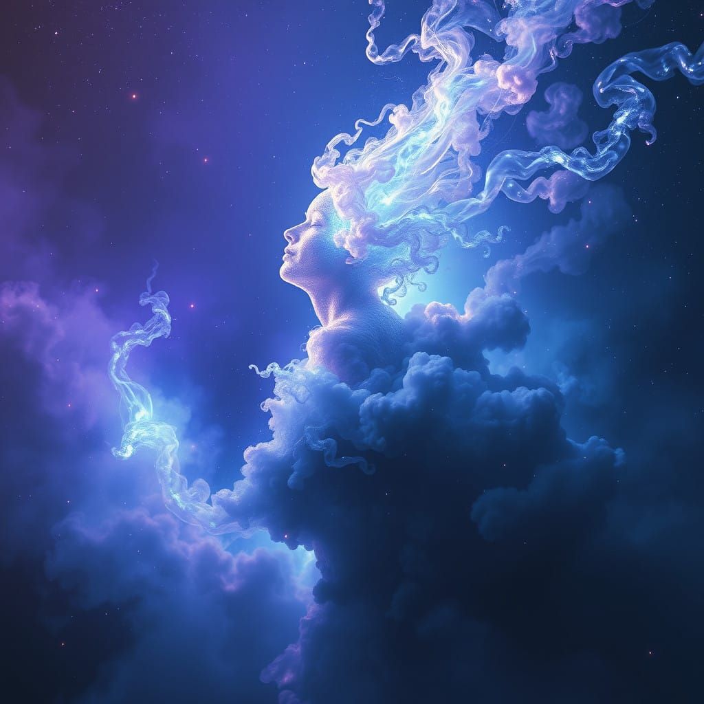 Cosmic Ego Dissolution in Vibrant Nebula