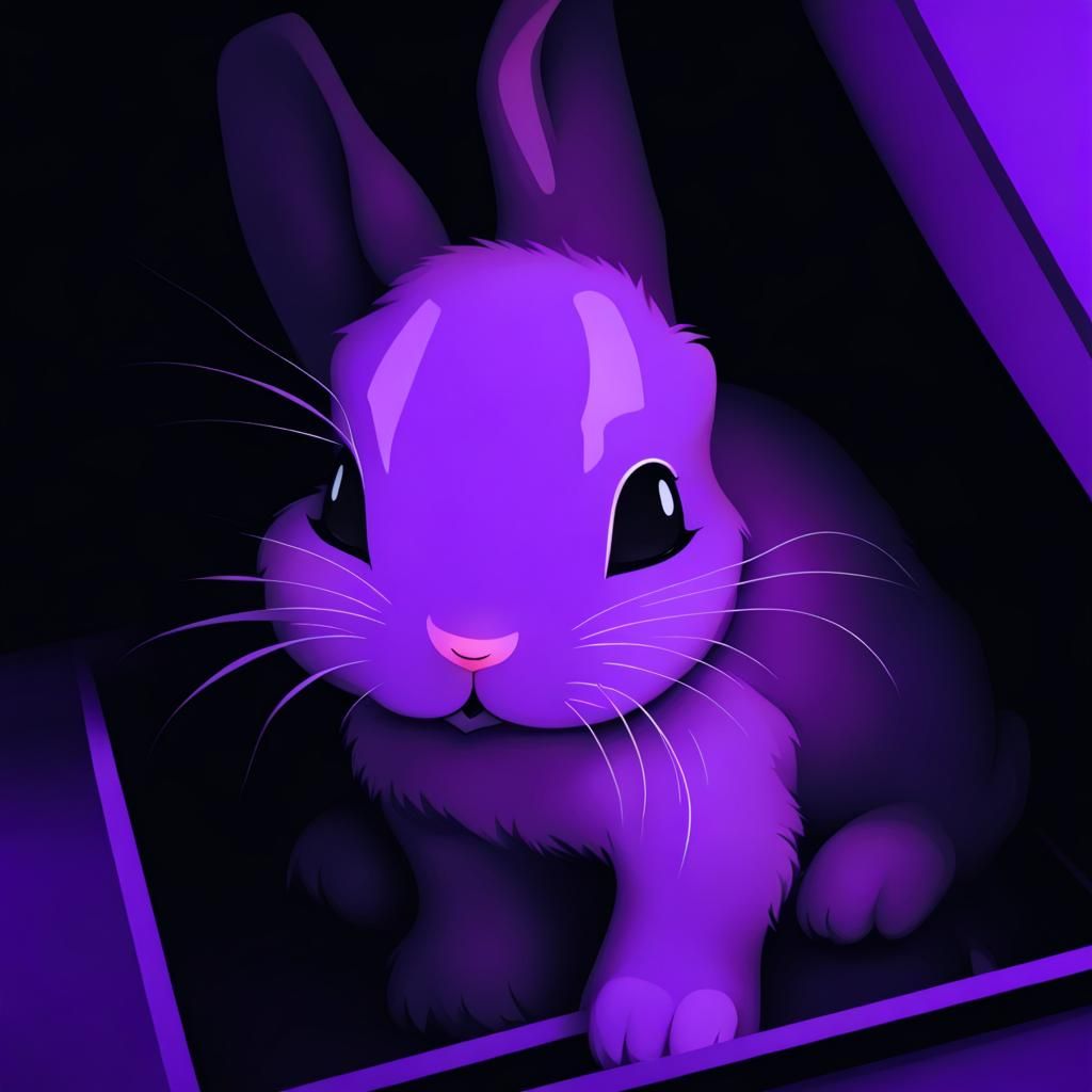 Adorable Bunnies Snuggled in a Box