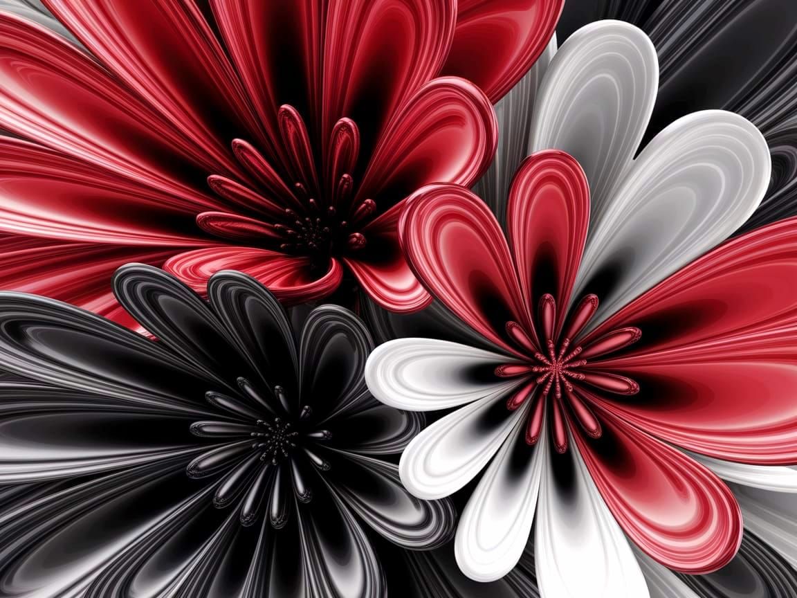 Vibrant Surrealist Blooms