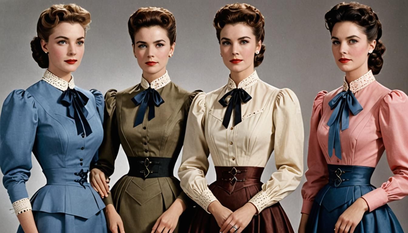 Elegant Women in Colourful Formal Wear